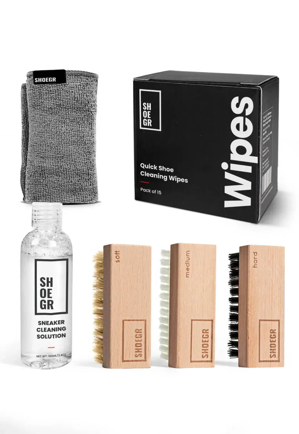 SHOEGR Ultimate Shoe Cleaning Combo Effortless Cleaning for Sneakers