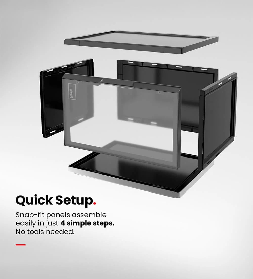 Sneaker Storage Crates (Black)