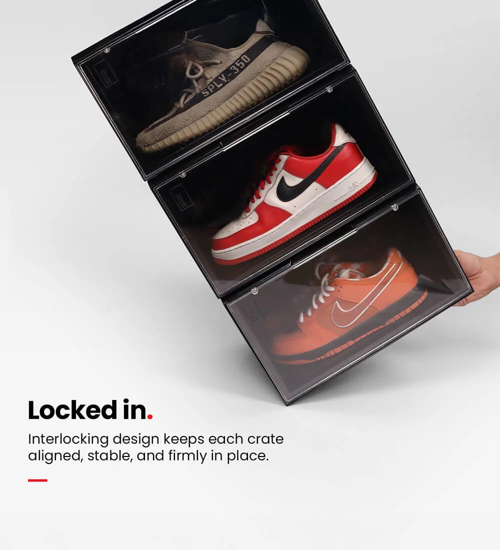 Sneaker Storage Crates (Black)