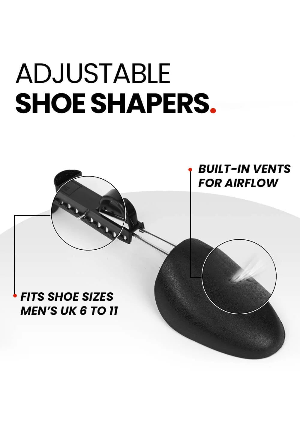 Standard Shoe Cleaning Kit + 1 Pair of Shapeit Adjustable Shoe Trees
