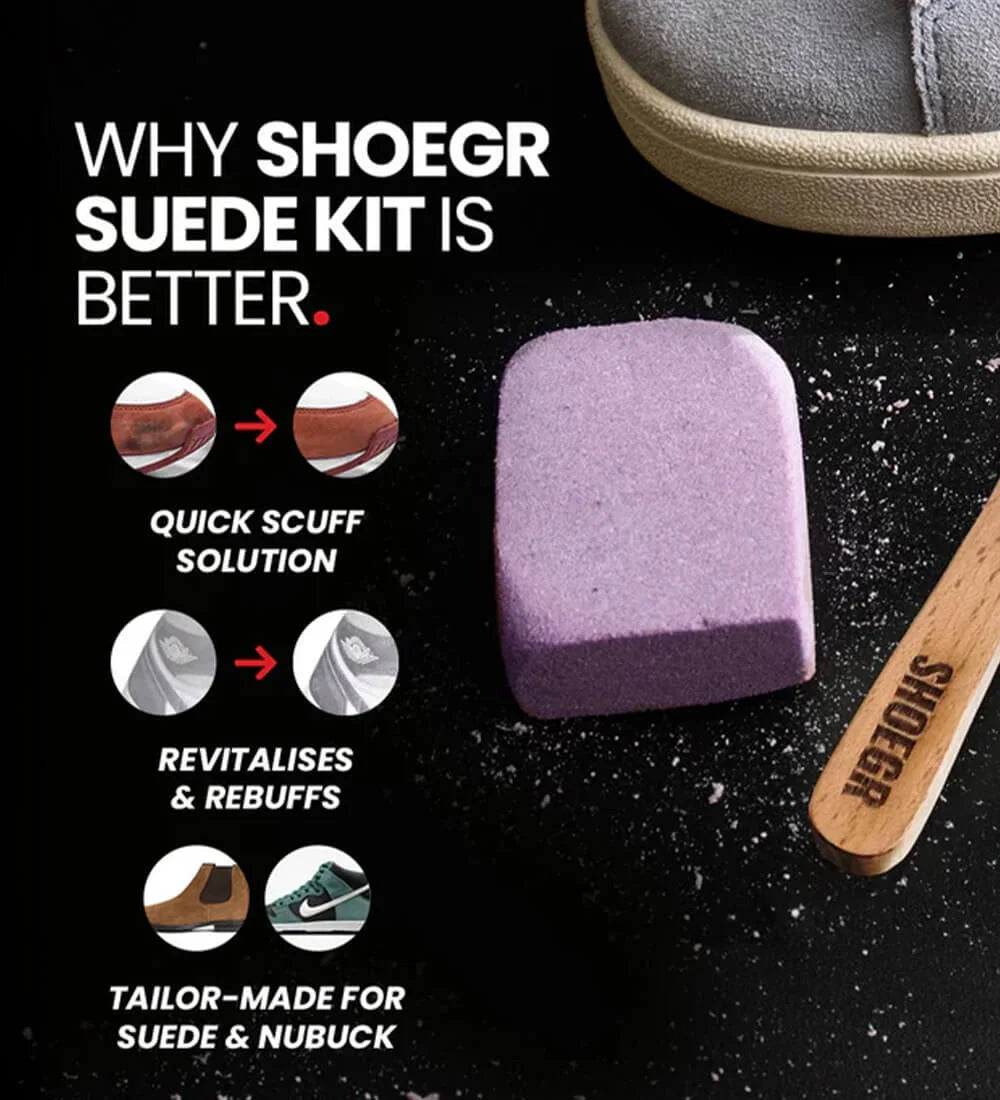 Why SHOEGR ProSuede kit is the best suede cleaning kit