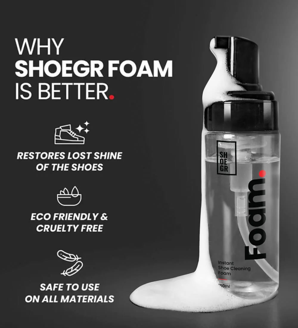 Reasons why SHOEGR foam is the best shoe cleaner