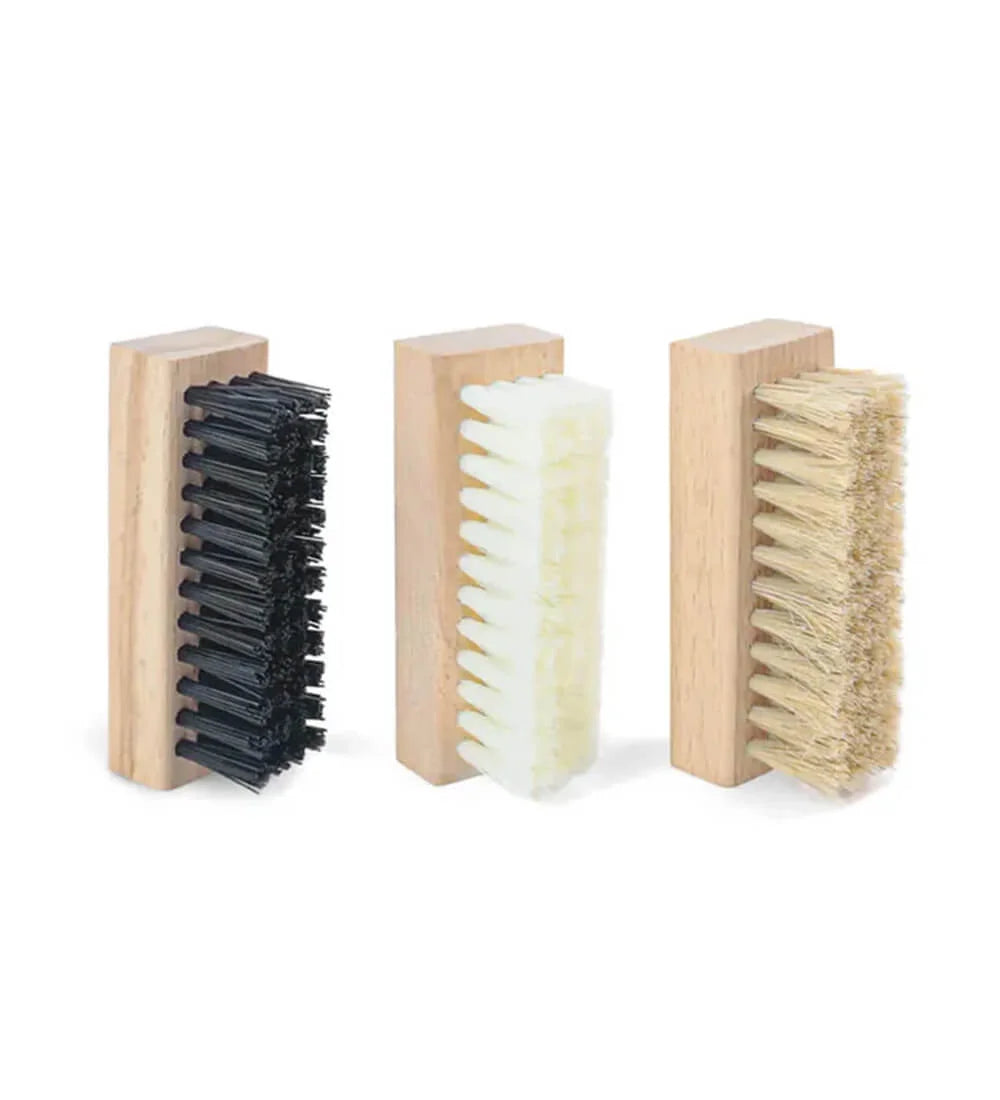 SHOEGR Shoe Cleaning Brushes - Soft, Medium and Hard (Set of 3)
