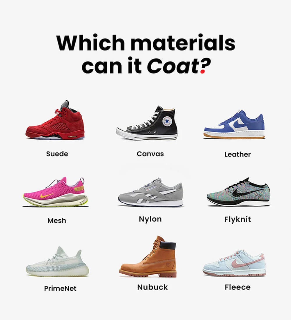 Can I use COAT water and stain repellent on my shoes?