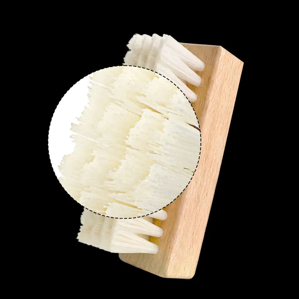SHOEGR Medium Shoe Cleaning Brush with Balanced 2.4 cm PP Bristles