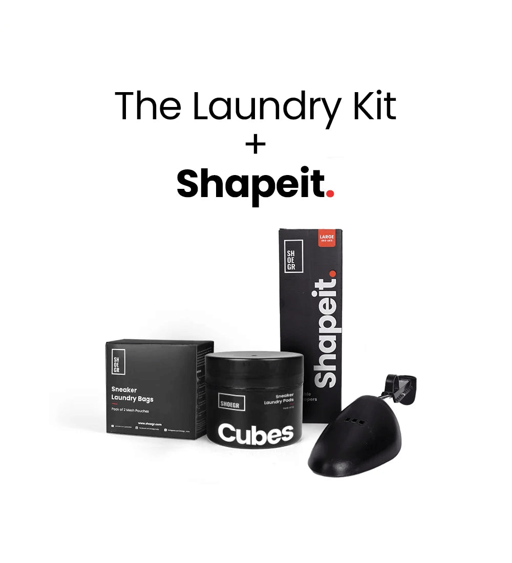 Shoe Laundry Kit + 1 Pair of Shapeit Adjustable Shoe Trees