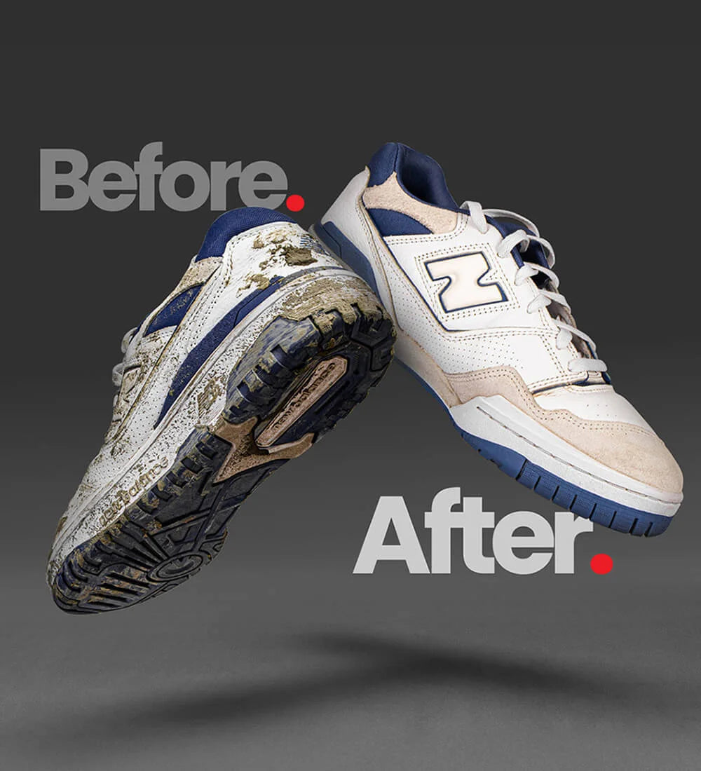 Before and After Results - Ultimate Sneaker Cleaning Kit