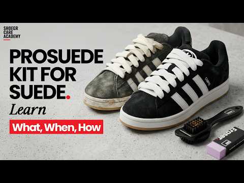 How to clean suede and nubuck sneakers.