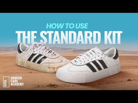 How to clean white shoes with the SHOEGR Standard Kit