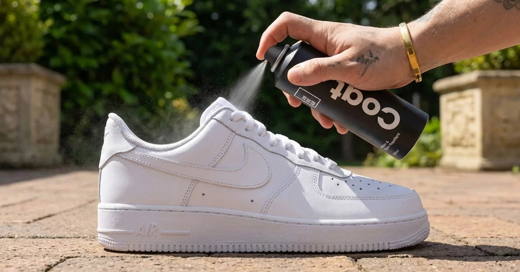 Waterproof your Nike Air Forces for rainy days | Guide by SHOEGR