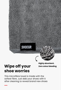 microfiber shoe sneaker clean towel safe all material soft absorbent