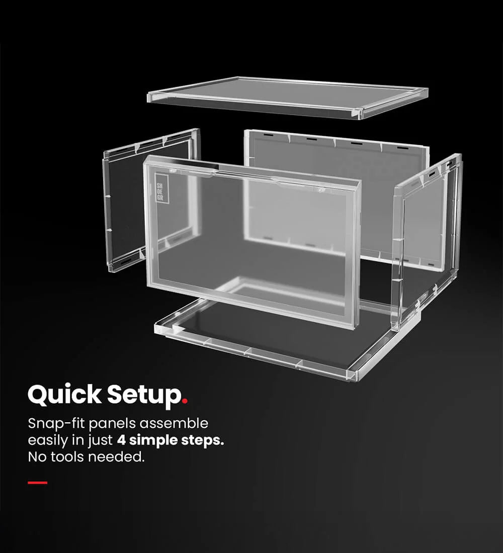 Sneaker Storage Crates (Clear)