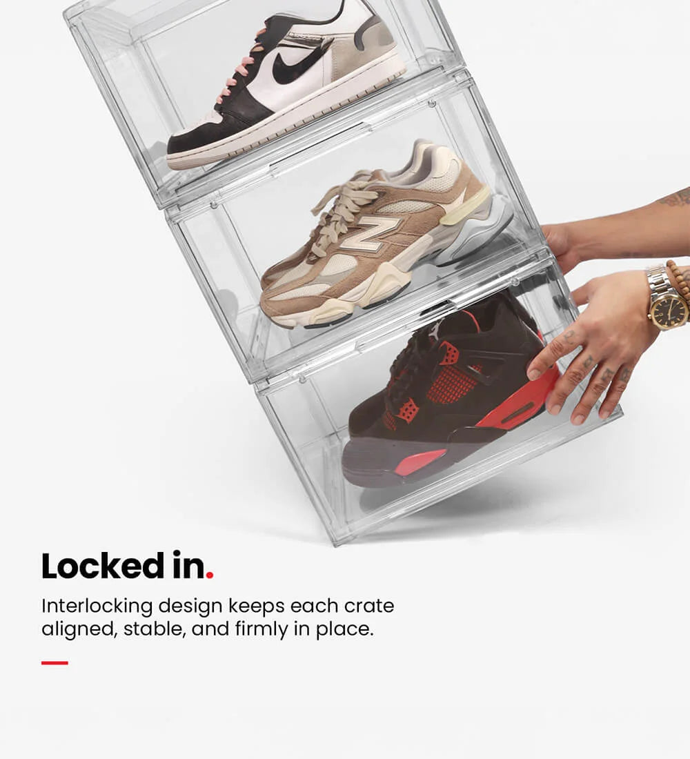 Sneaker Storage Crates (Clear)