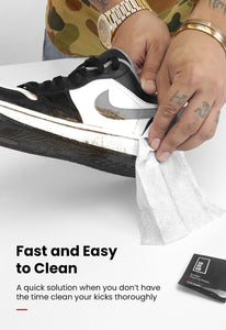 shoe cleaning wipes easy quick fast dual texture