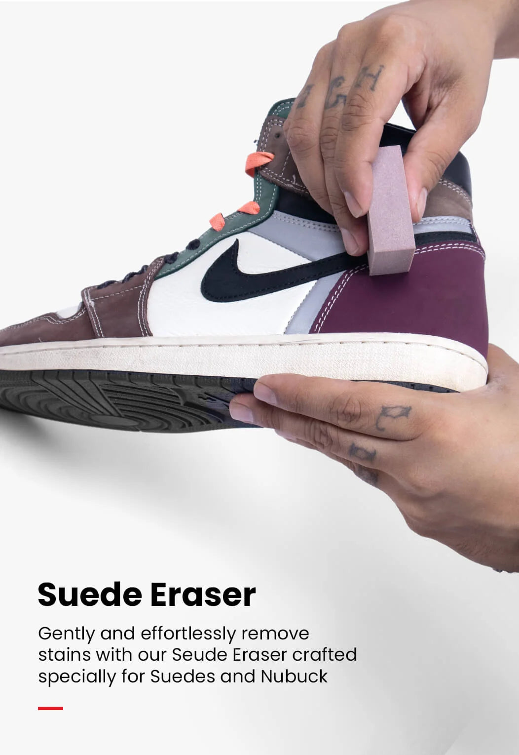 Suede shoe top cleaning kit