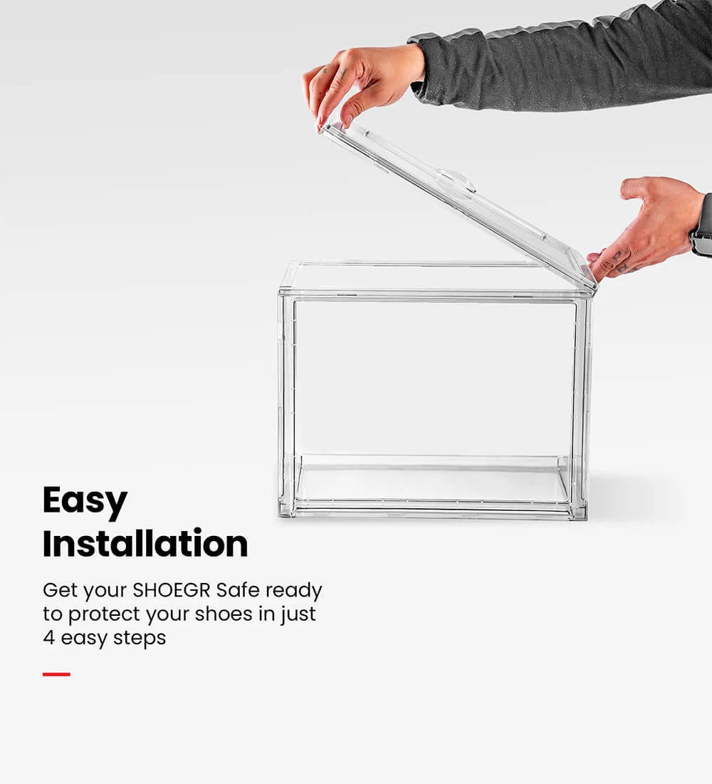 Easy to assemble shoe crates from SHOEGR