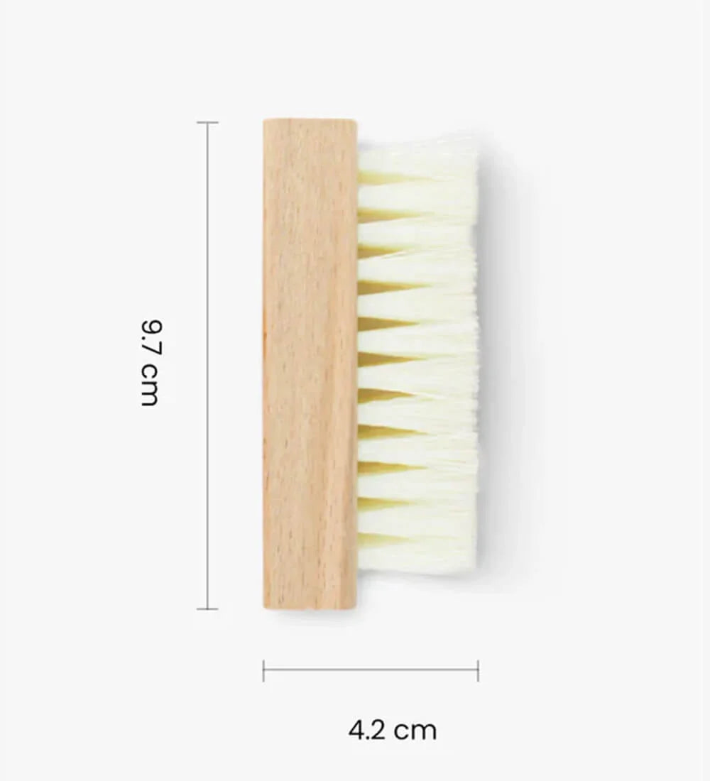 How big is a SHOEGR medium bristle shoe cleaning brush