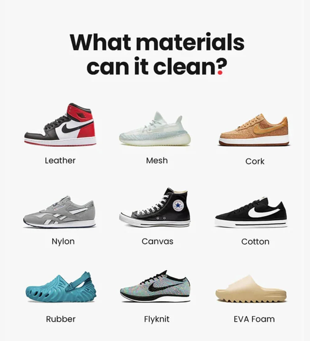 Medium shoe cleaning brush for most shoe materials