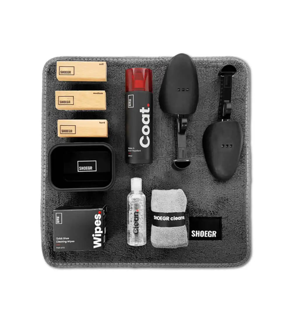 SHOEGR Supreme Shoe Care Kit for Cleaning and Protecting Sneakers
