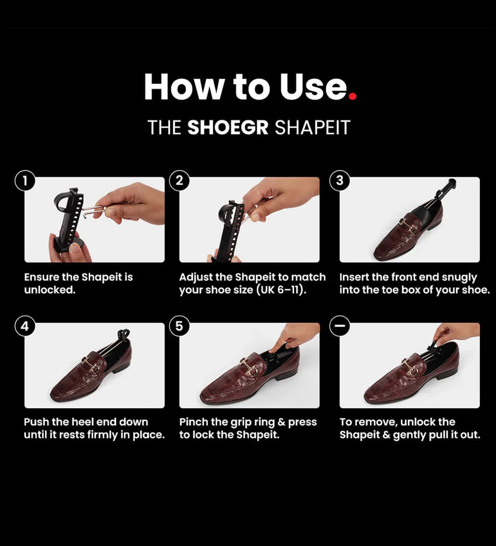 How to use SHOEGR shapeit shoe trees?