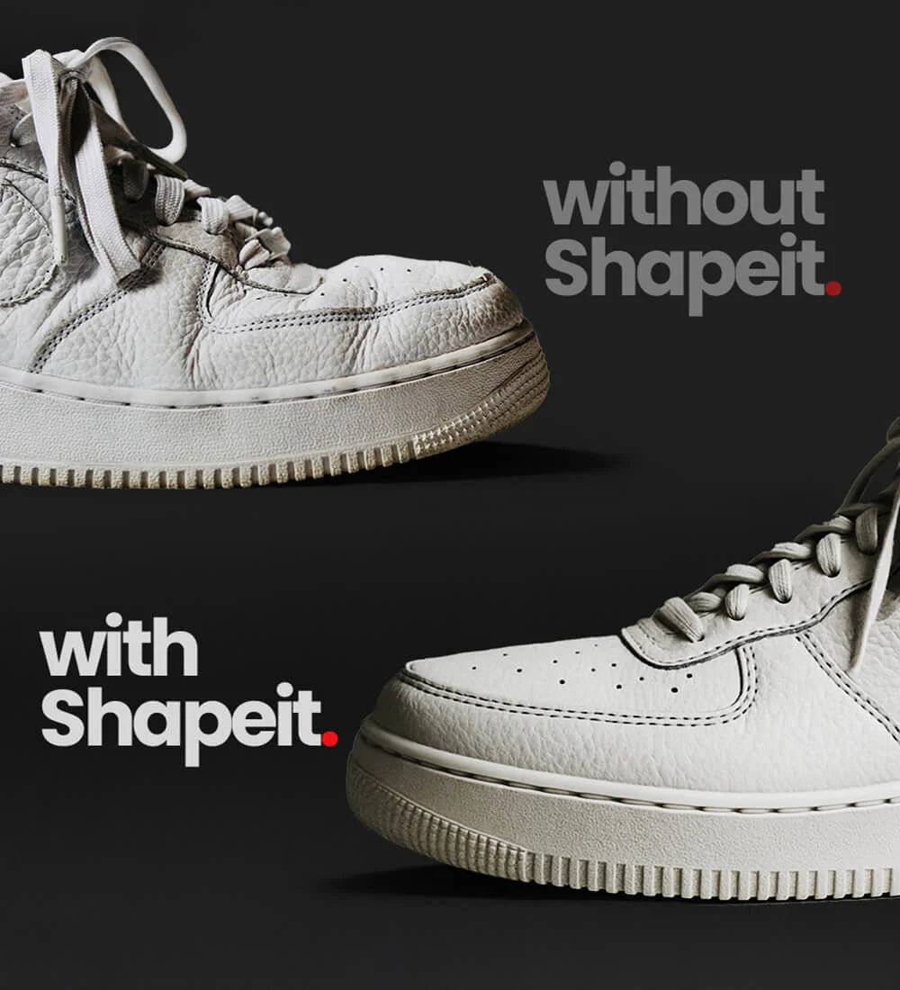 Shoes with & without shoe trees
