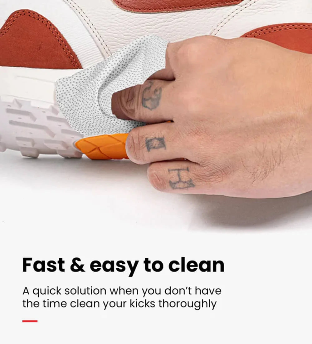 Sneaker wipes are the fast & easy way to clean shoes on the go
