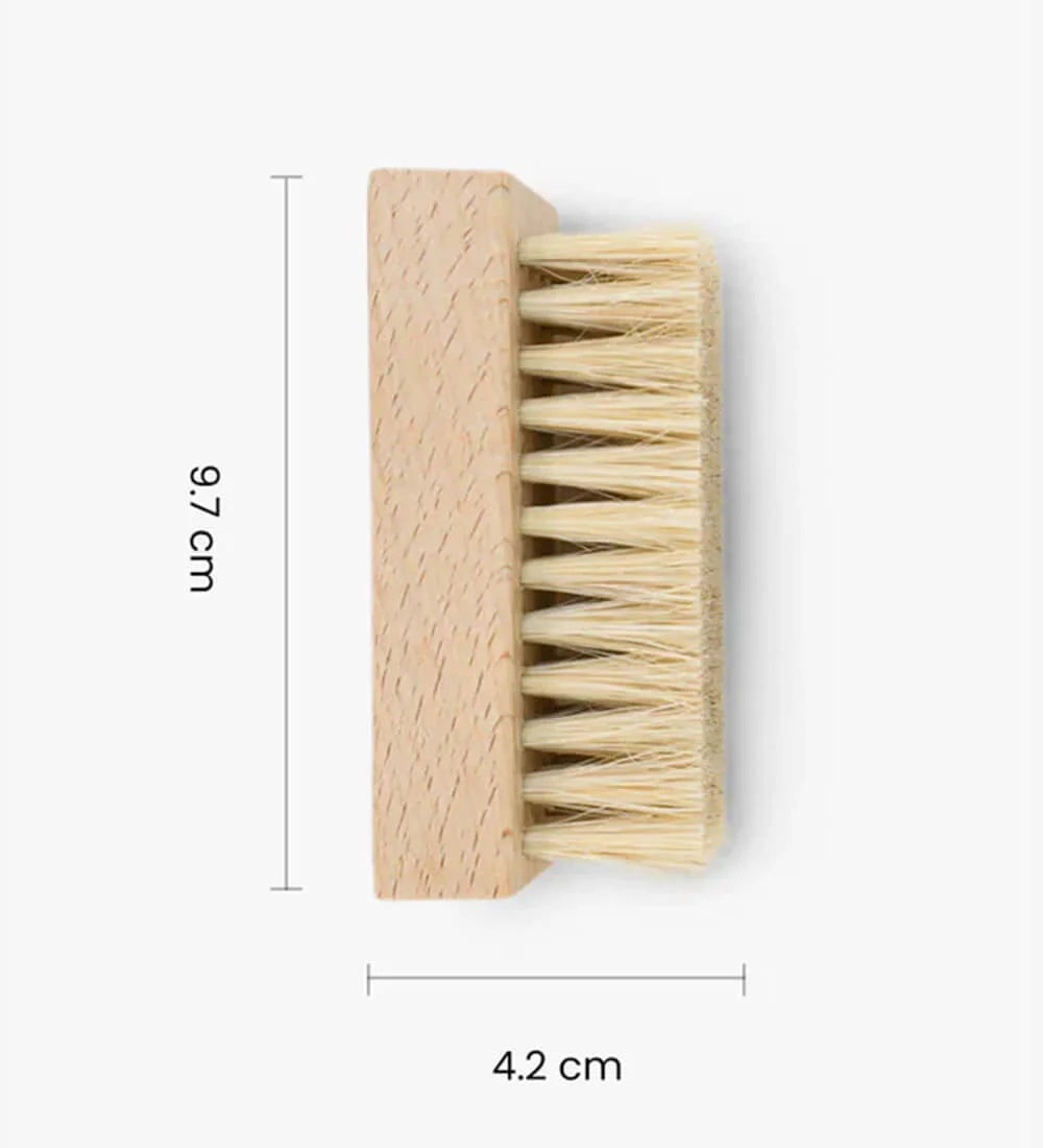 How big is a SHOEGR soft bristle shoe cleaning brush