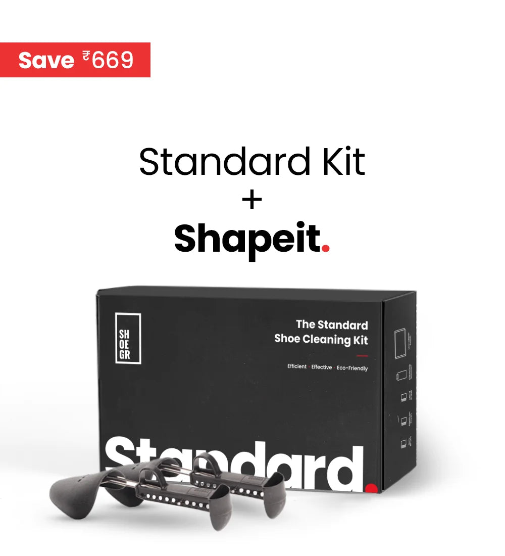 Standard Shoe Cleaning Kit + 1 Pair of Shapeit Adjustable Shoe Trees