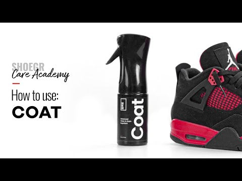 video of how to use shoegr coat water and stain repellent