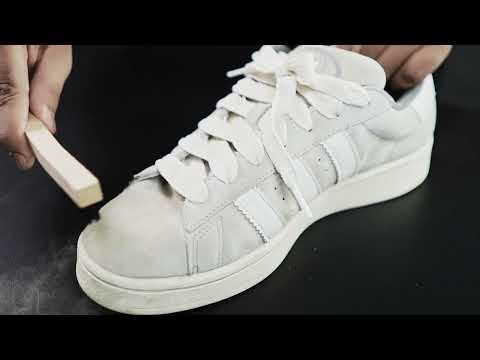 How to clean video for cleaning suedes and nubuck using dry cleaning kit for shoes and sneakers