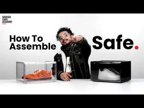 SHOEGR Safe - Stackable Sneaker Storage Crates - Clear & Black