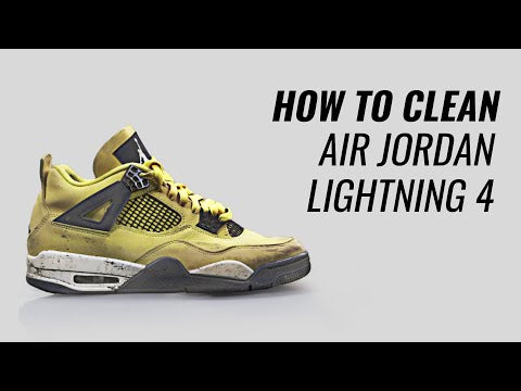 How to clean sneakers video nike air jordan 4 nubuck suede